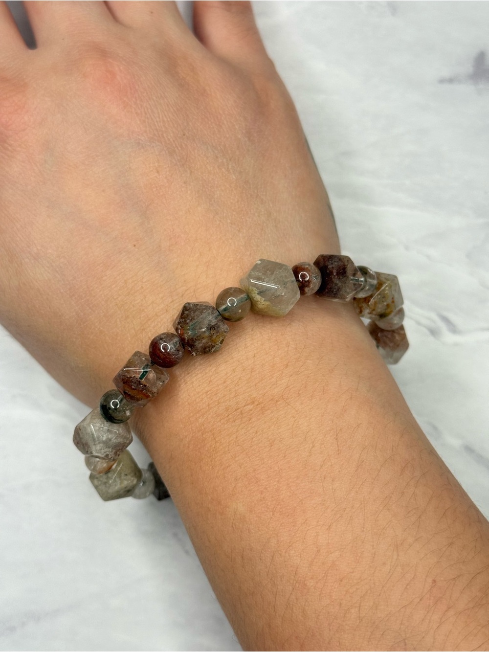 Garden Quartz Crystal Beaded Bracelet